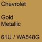 Preview: Chevrolet, Gold Metallic, 61U / WA548G.